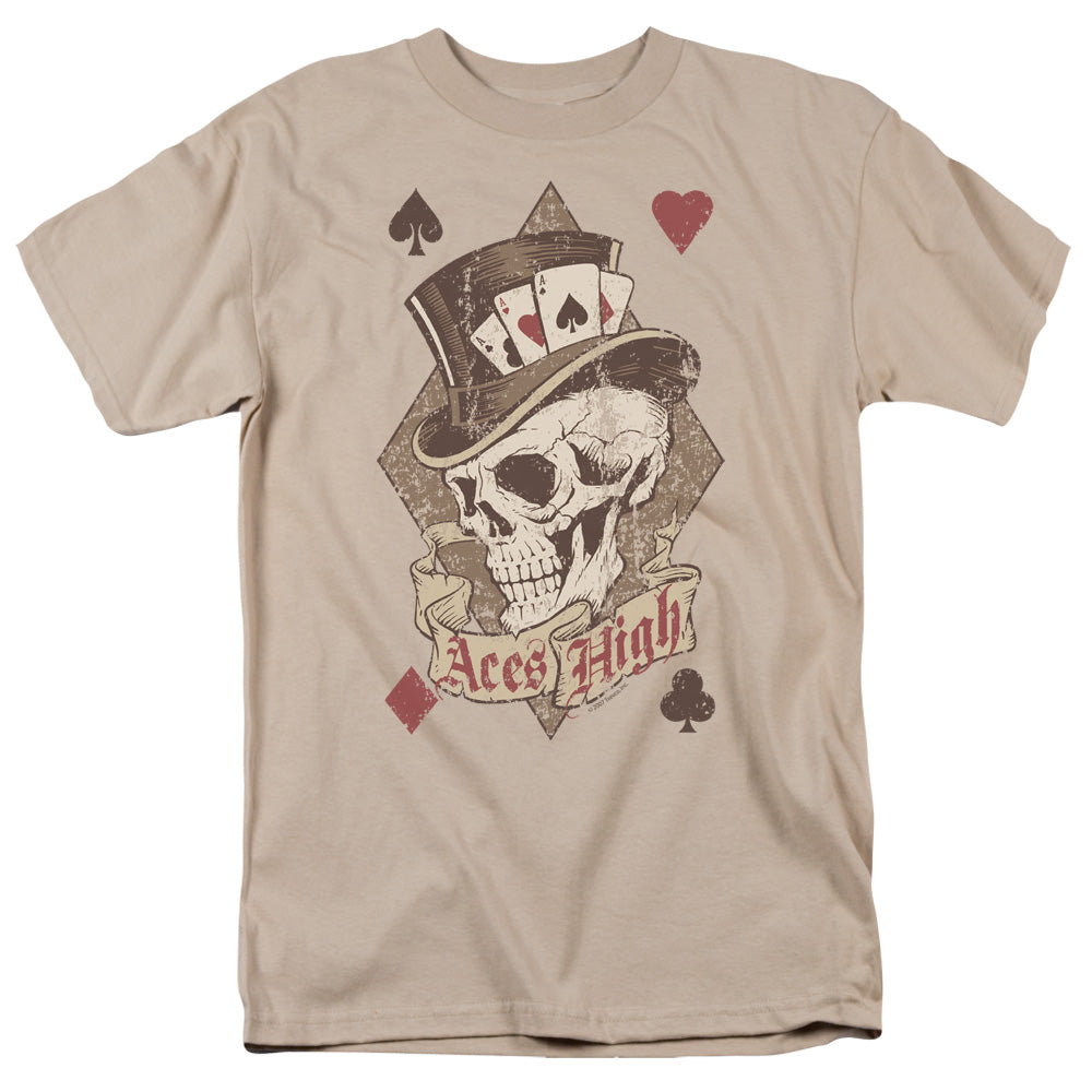 Aces High - Short Sleeve Adult 18 - 1 - Sand T-shirt