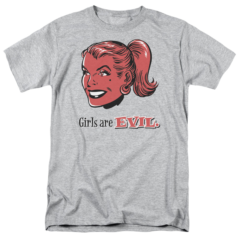 Girls Are Evil - Short Sleeve Adult 18 - 1 - Athletic Heather T-shirt