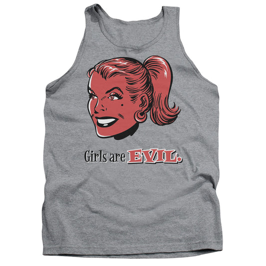 Girls Are Evil - Adult Tank - Athletic Heather