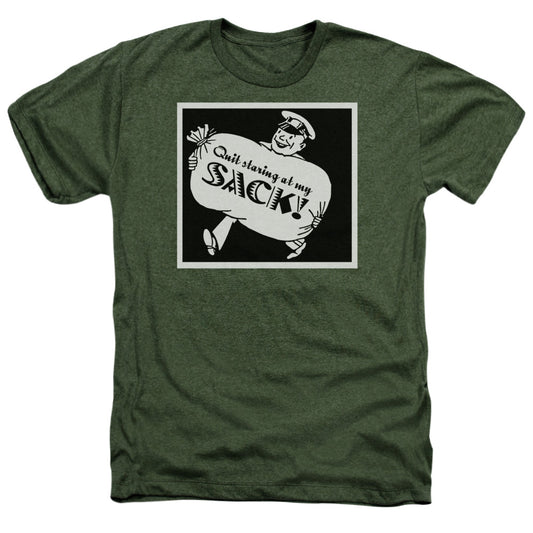 Quit Staring At My Sack - Adult Heather - Military Green