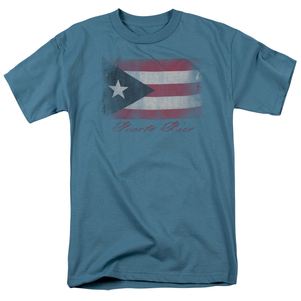 Puerto Rico Flag - Short Sleeve Adult 18 - 1 - Slate T-shirt