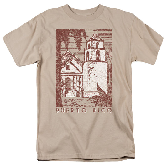 Puerto Rico Cityscape - Short Sleeve Adult 18 - 1 - Sand T-shirt