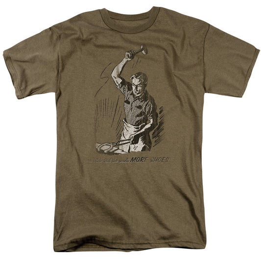 More Shoes - Short Sleeve Adult 18 - 1 - Safari Green T-shirt