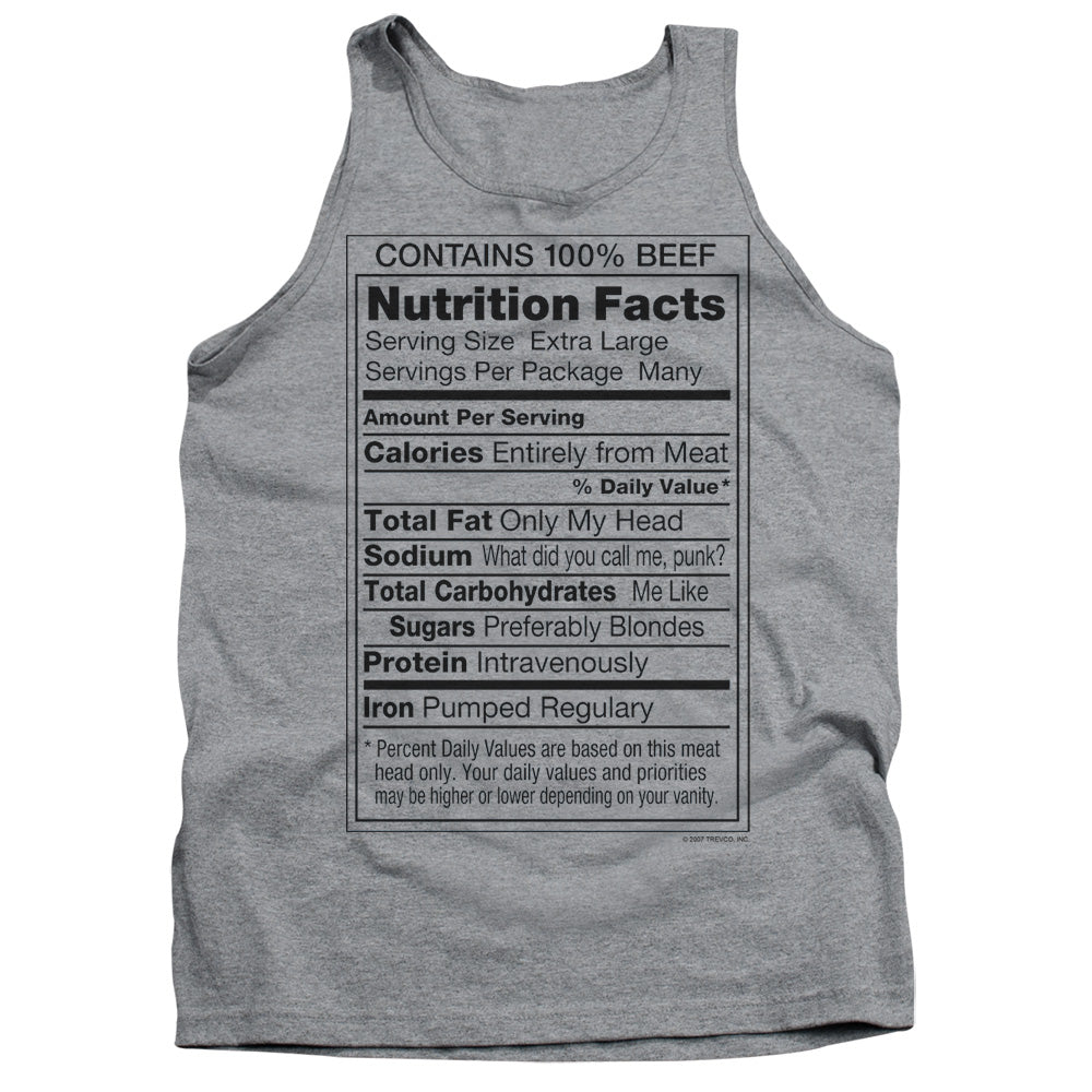100% Beef - Adult Tank - Athletic Heather