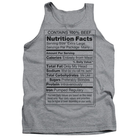 100% Beef - Adult Tank - Athletic Heather