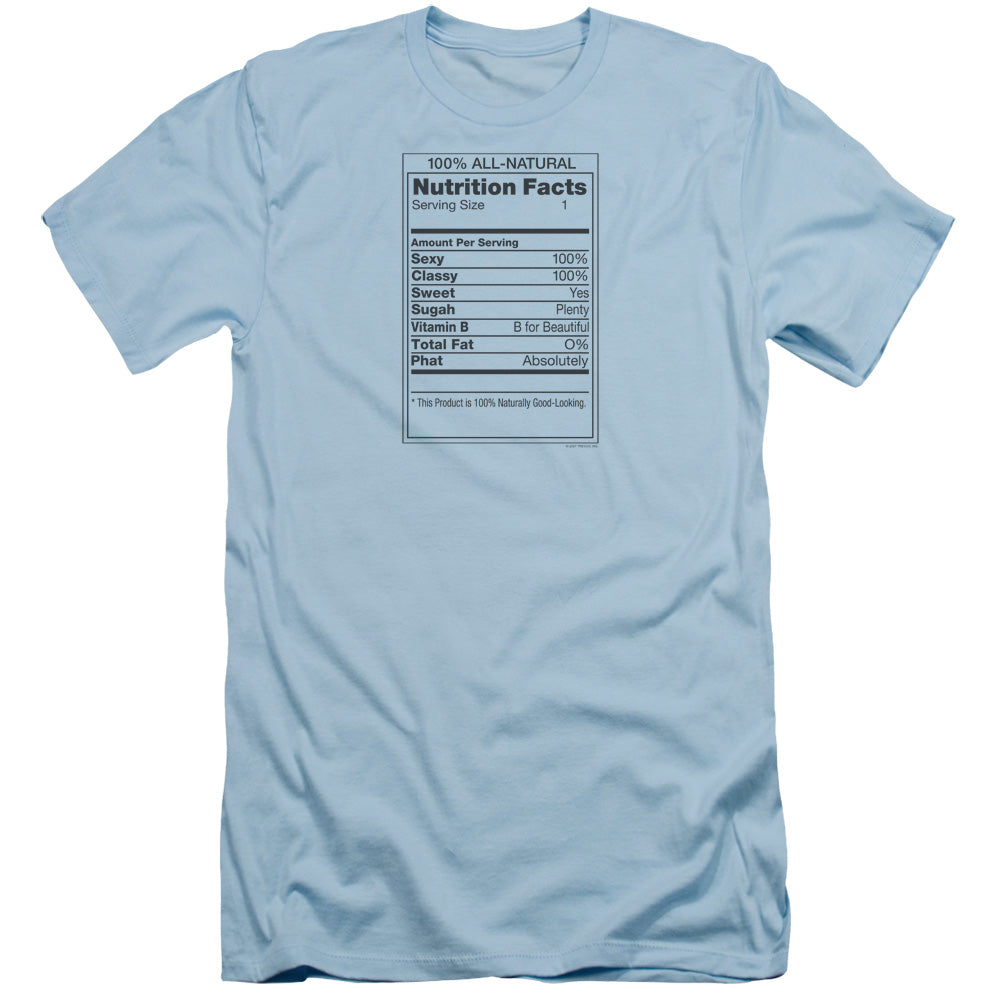 100% All Natural - Short Sleeve Adult 30 - 1 - Light Blue T-shirt