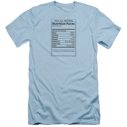 100% All Natural - Short Sleeve Adult 30 - 1 - Light Blue T-shirt