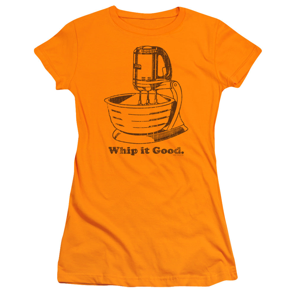 Whip It Good - Short Sleeve Junior Sheer - Orange T-shirt