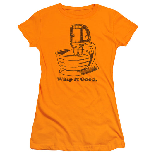 Whip It Good - Short Sleeve Junior Sheer - Orange T-shirt