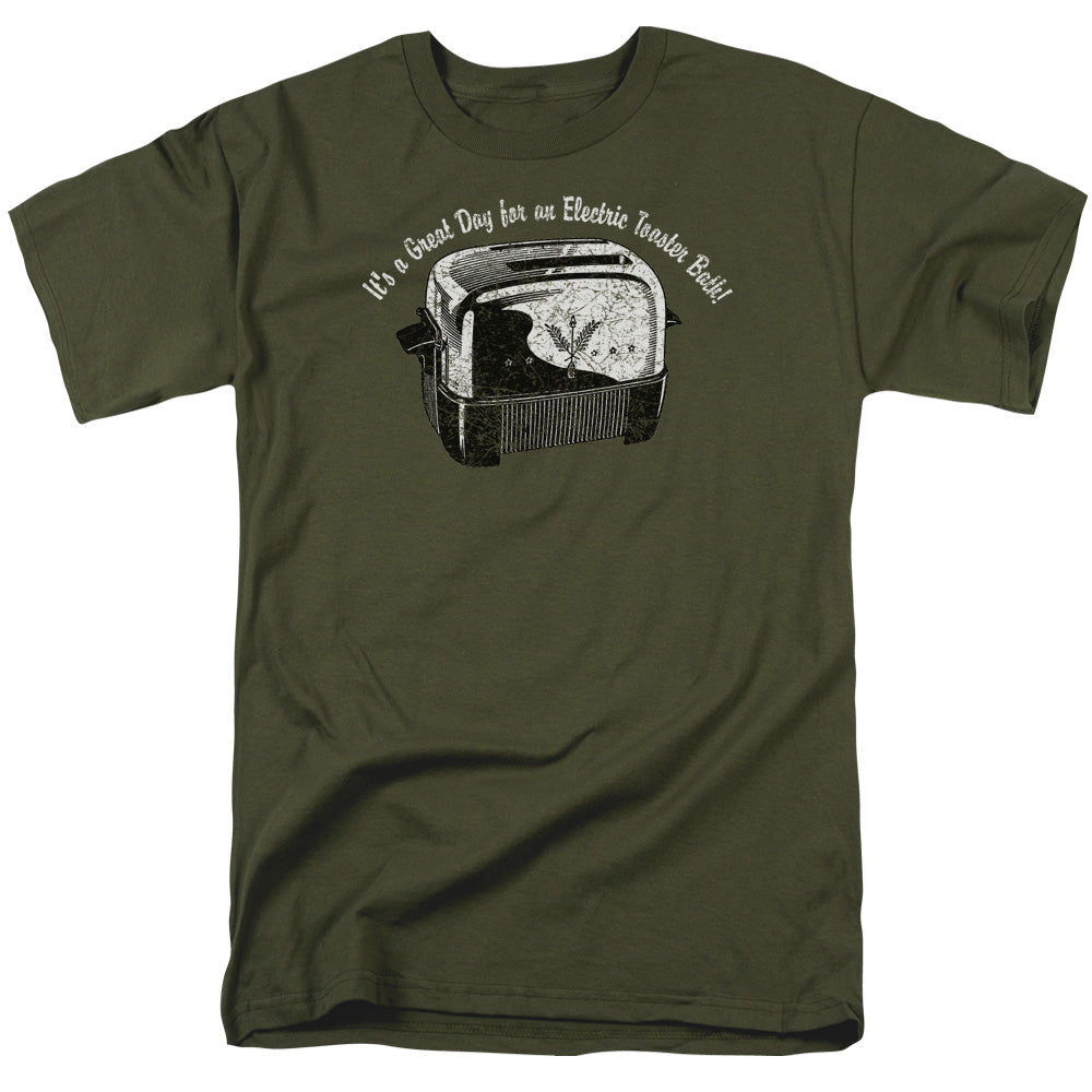 Toaster Bath - Short Sleeve Adult 18 - 1 - Military Green T-shirt