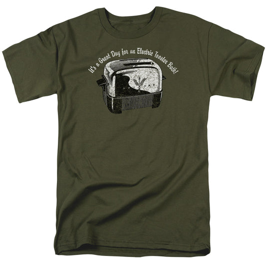 Toaster Bath - Short Sleeve Adult 18 - 1 - Military Green T-shirt