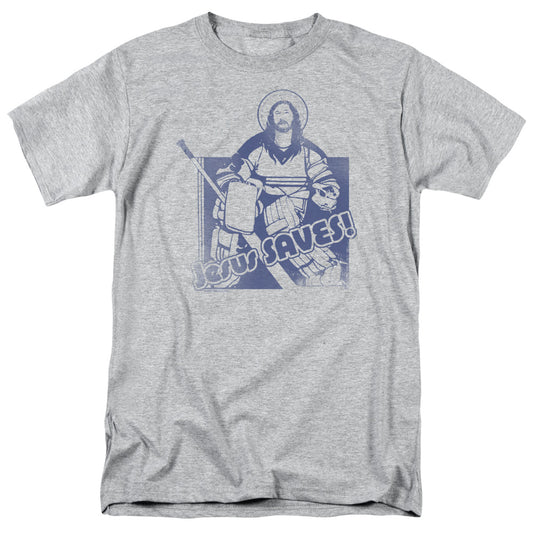Jesus Saves - Short Sleeve Adult 18 - 1 - Athletic Heather T-shirt