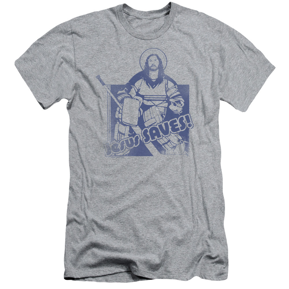 Jesus Saves - Short Sleeve Adult 30 - 1 - Athletic Heather T-shirt