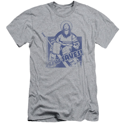 Jesus Saves - Short Sleeve Adult 30 - 1 - Athletic Heather T-shirt