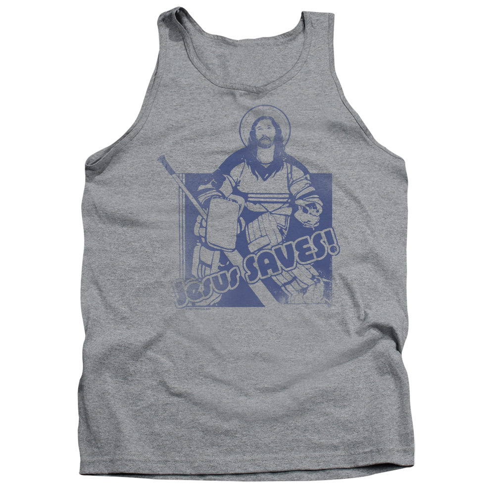 Jesus Saves - Adult Tank - Athletic Heather