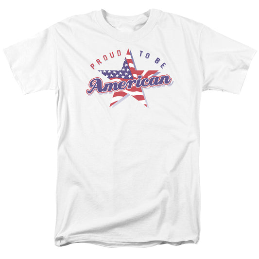 Proud To Be An American - Short Sleeve Adult 18 - 1 - White T-shirt