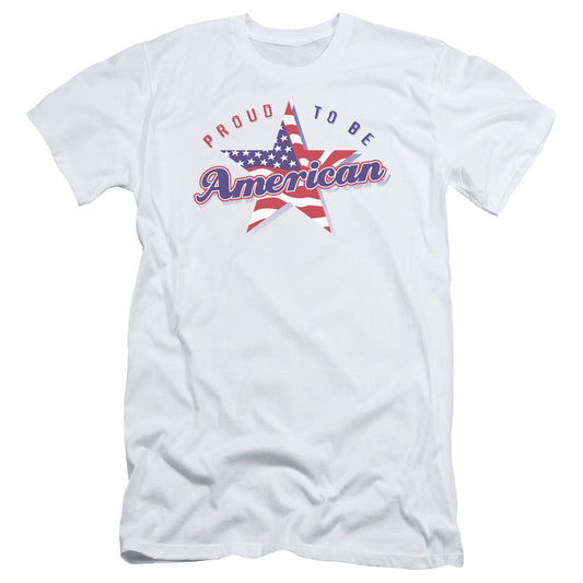 Proud To Be American - Short Sleeve Adult 30 - 1 - White T-shirt