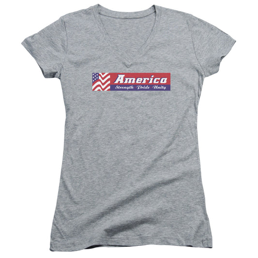 Strength Pride Unity - Junior V-neck - Athletic Heather