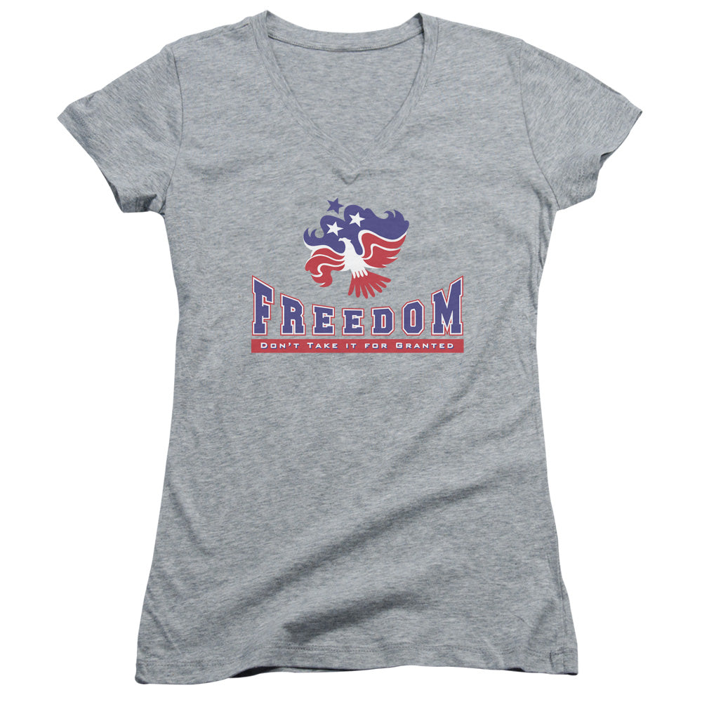 Freedom - Junior V-neck - Athletic Heather