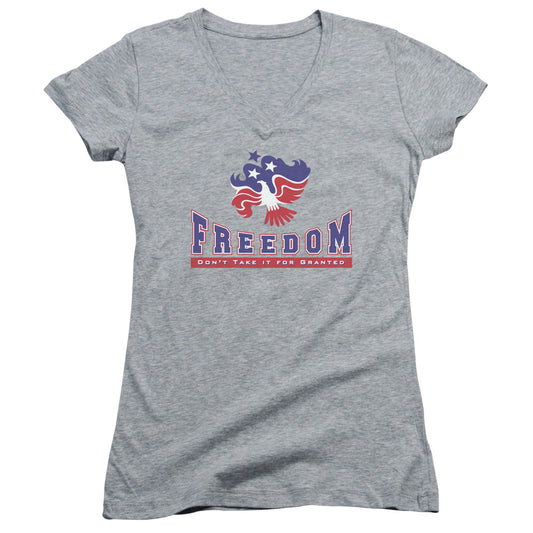 Freedom - Junior V-neck - Athletic Heather
