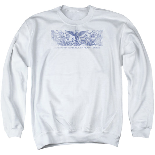 Dont Tread On Me - Adult Crewneck Sweatshirt - White
