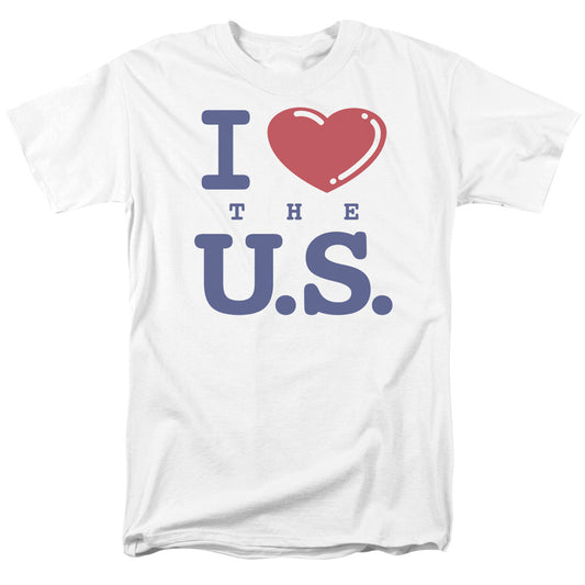 I Love The U.s. - Short Sleeve Adult 18 - 1 - White T-shirt