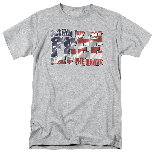 Land Of The Free - Short Sleeve Adult 18 - 1 - Athletic Heather T-shirt
