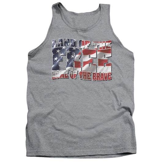 Land Of The Free - Adult Tank - Athletic Heather
