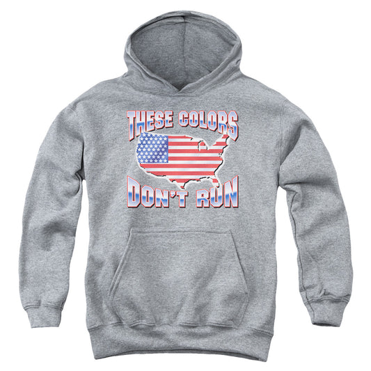 These Colors Dont Run - Youth Pull-over Hoodie - Heather