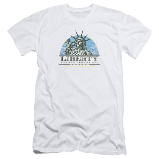Liberty And Justice - Short Sleeve Adult 30 - 1 - White T-shirt