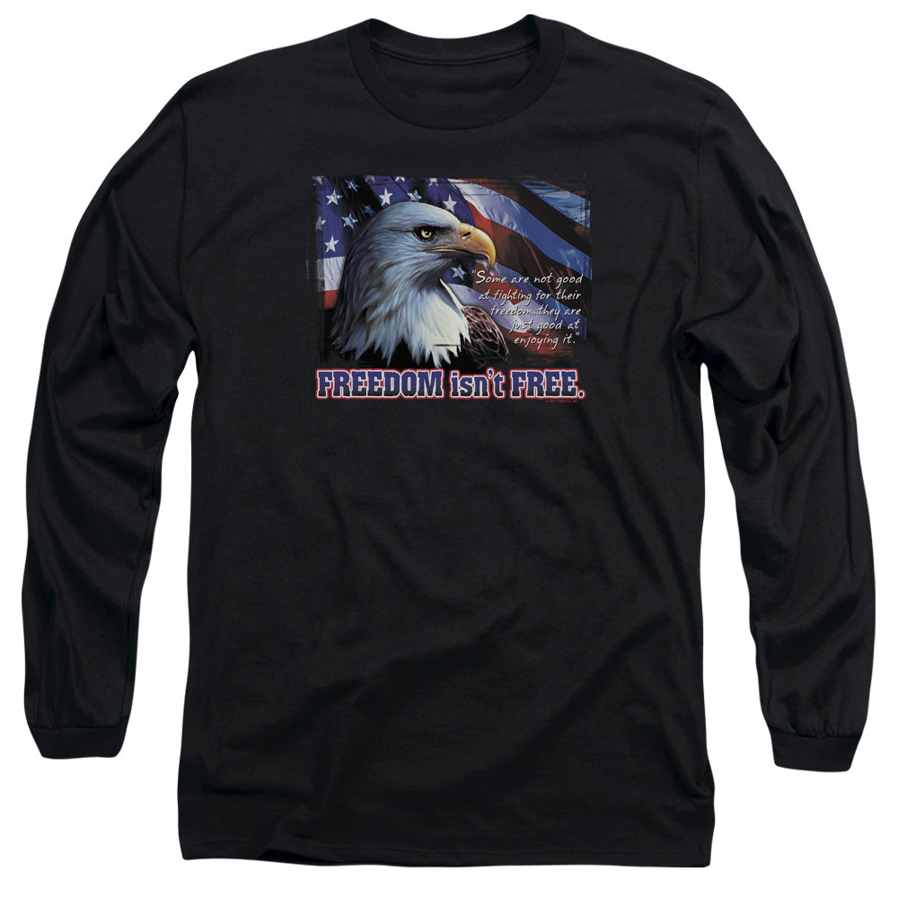 Freedom Isnt Free - Long Sleeve Adult 18 - 1 - Black T-shirt