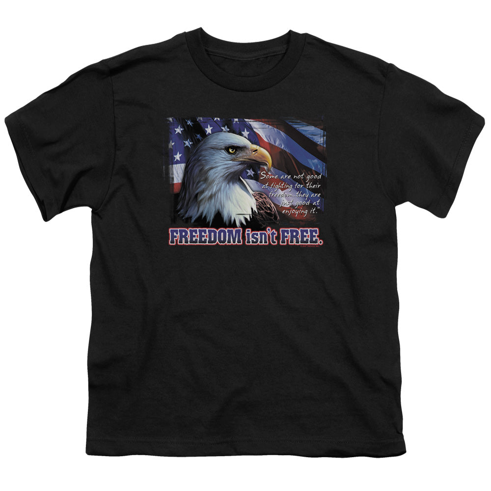Freedom Isnt Free - Short Sleeve Youth 18 - 1 - Black T-shirt