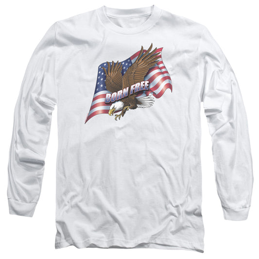 Born Free - Long Sleeve Adult 18 - 1 - White T-shirt