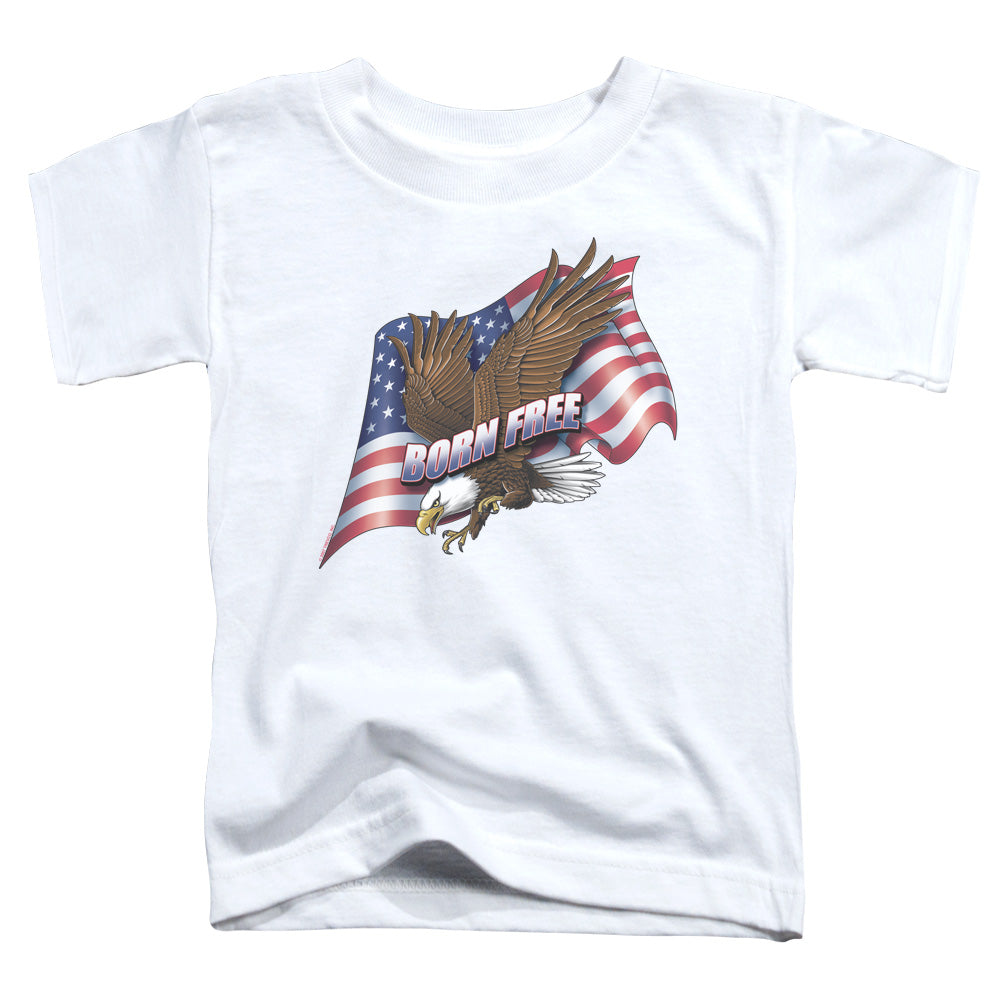 Born Free - Short Sleeve Toddler Tee - White T-shirt