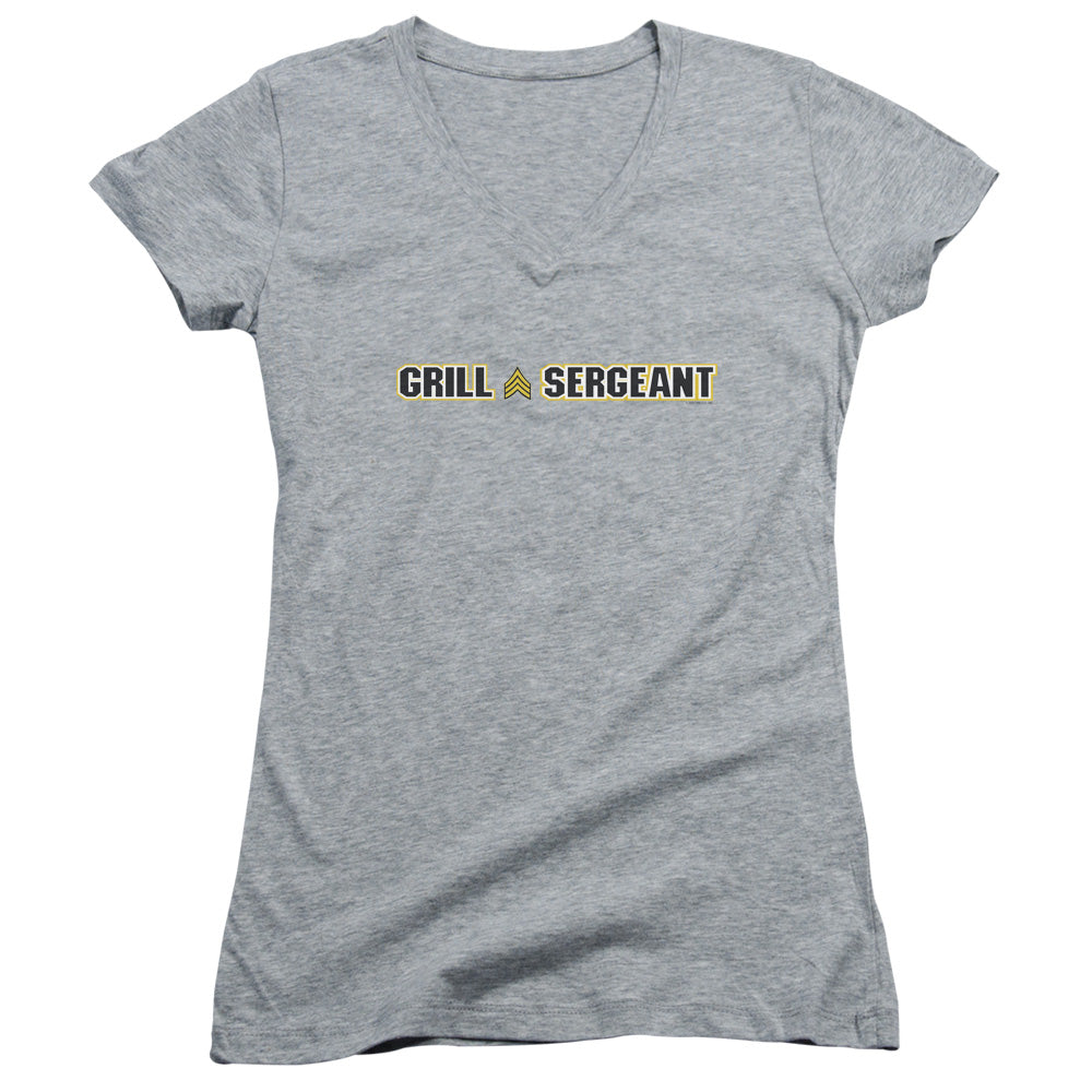 Grill Sergeant - Junior V-neck - Athletic Heather