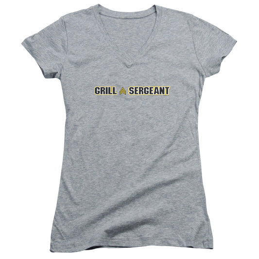 Grill Sergeant - Junior V-neck - Athletic Heather
