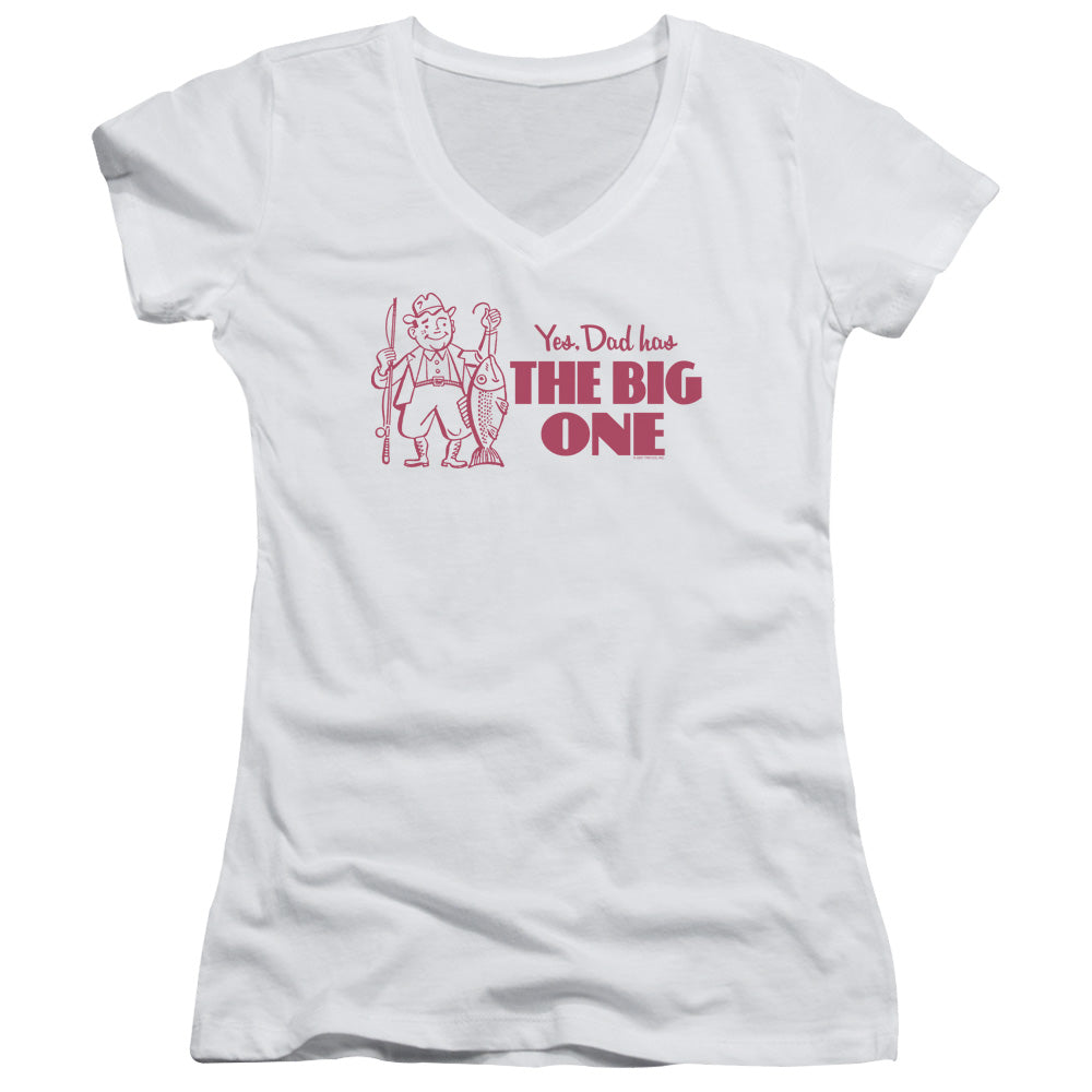 The Big One - Junior V-neck - White