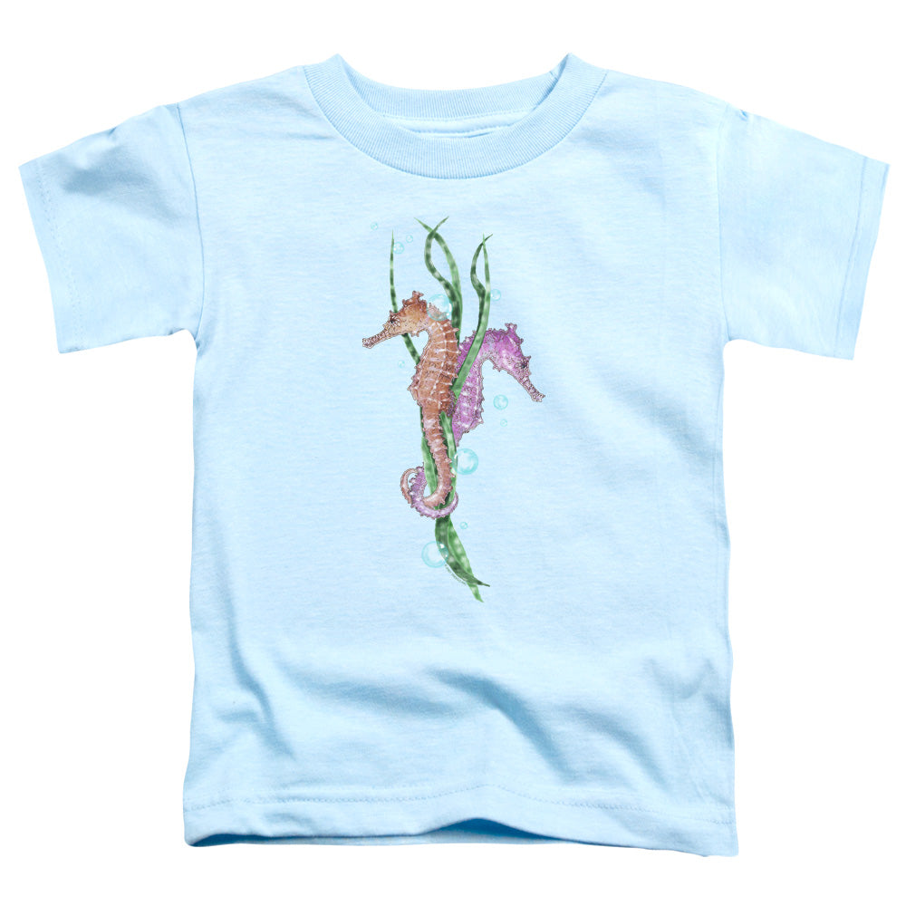 Wildlife - Seahorse Dance - Short Sleeve Toddler Tee - Light Blue T-shirt