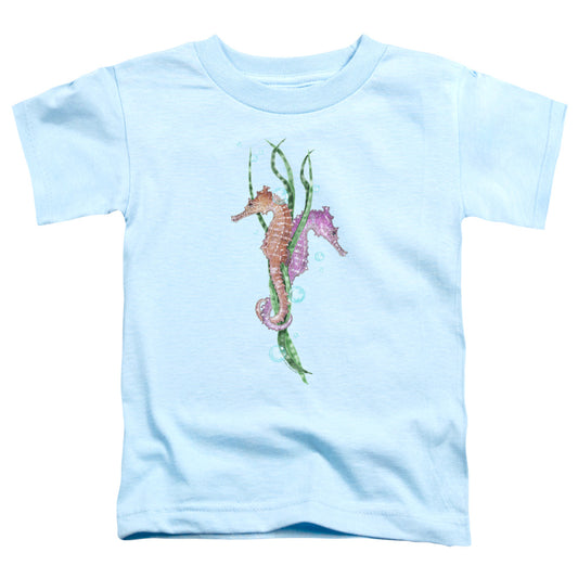 Wildlife - Seahorse Dance - Short Sleeve Toddler Tee - Light Blue T-shirt
