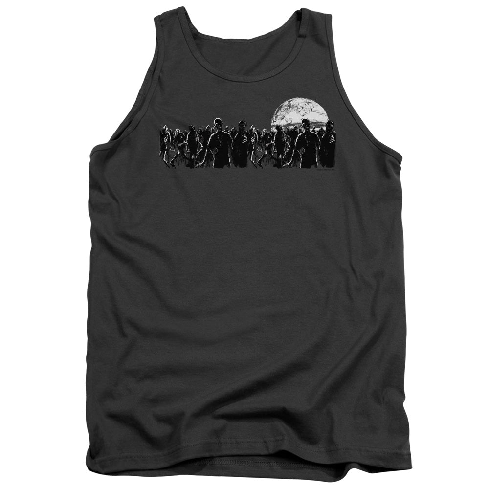 Zombie Moon - Adult Tank - Charcoal