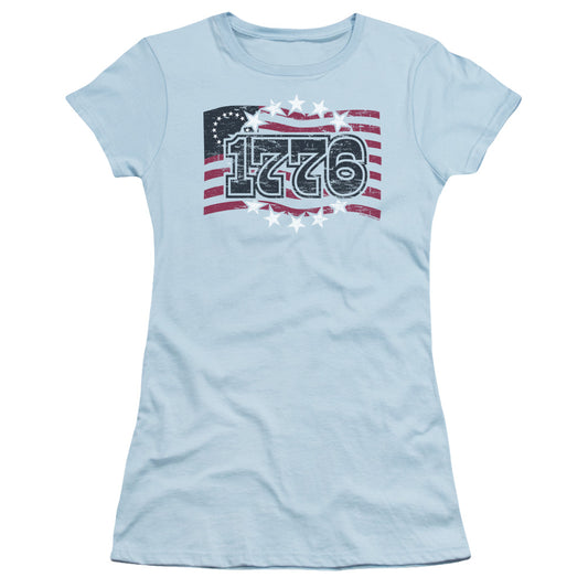 1776 - Short Sleeve Junior Sheer - Light Blue T-shirt