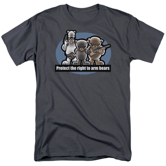 Right To Arm Bears - Short Sleeve Adult 18 - 1 - Charcoal T-shirt