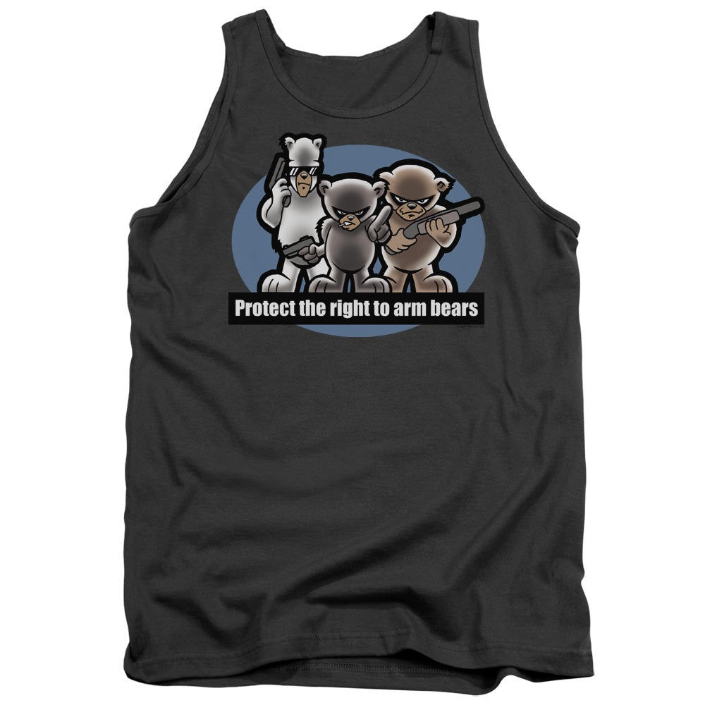 Right To Arm Bears - Adult Tank - Charcoal