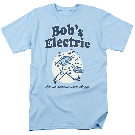 Bobs Electric - Short Sleeve Adult 18 - 1 - Light Blue T-shirt
