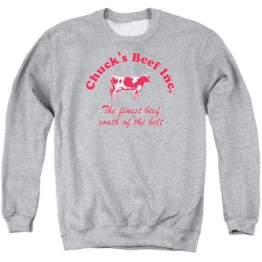 Chucks Beef - Adult Crewneck Sweatshirt - Athletic Heather