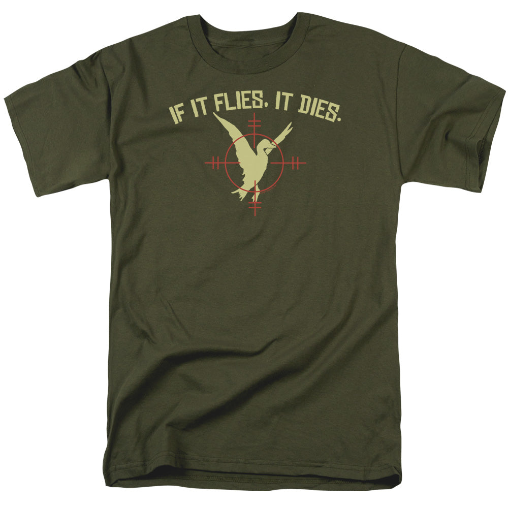 If It Flies - Short Sleeve Adult 18 - 1 - Military Green T-shirt
