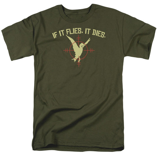If It Flies - Short Sleeve Adult 18 - 1 - Military Green T-shirt
