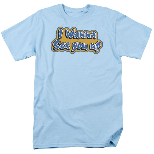 Sex You Up - Short Sleeve Adult 18 - 1 - Light Blue T-shirt