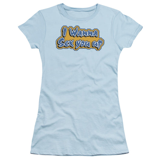 SEX YOU UP -   JUNIOR SHEER - LIGHT BLUE T-Shirt