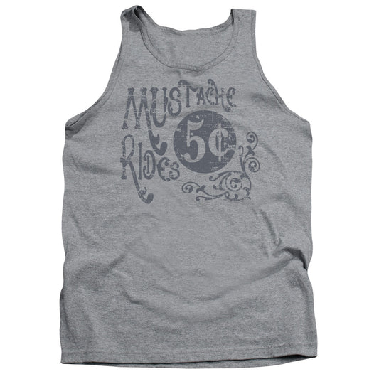 Mustache Rides - Adult Tank - Athletic Heather